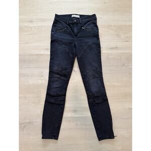 Gap 1969 Women's Black Washed True Skinny Jeans Size 24